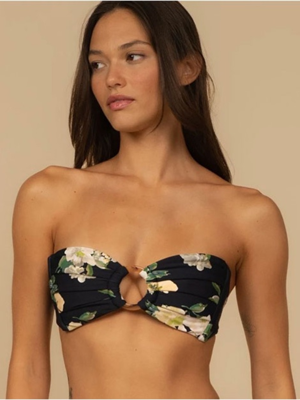MONTCE | Tori Ties Bandeau Bikini Top | Liz Floral